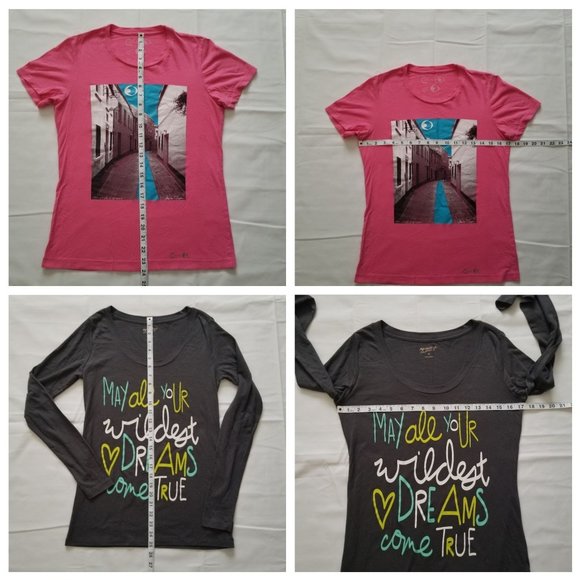 Set of 4 Women's Assorted LS, SS Shirts & Tank Top In Small Medium Large Sizes - Picture 7 of 14